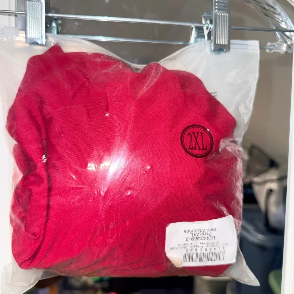 Unbranded New 2023 Swimdress Women 2XL Red Polyamide Blend